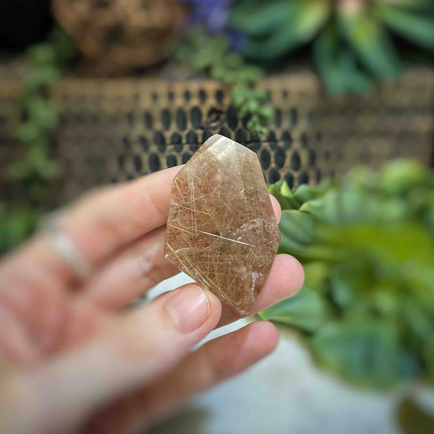 Rutilated Quartz - Freeform - QQ515 - 2.1"x1.4"