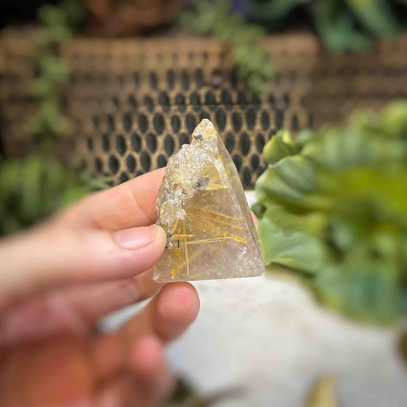 Rutilated Quartz - Freeform - QQ517 - 1.4"x1.4"