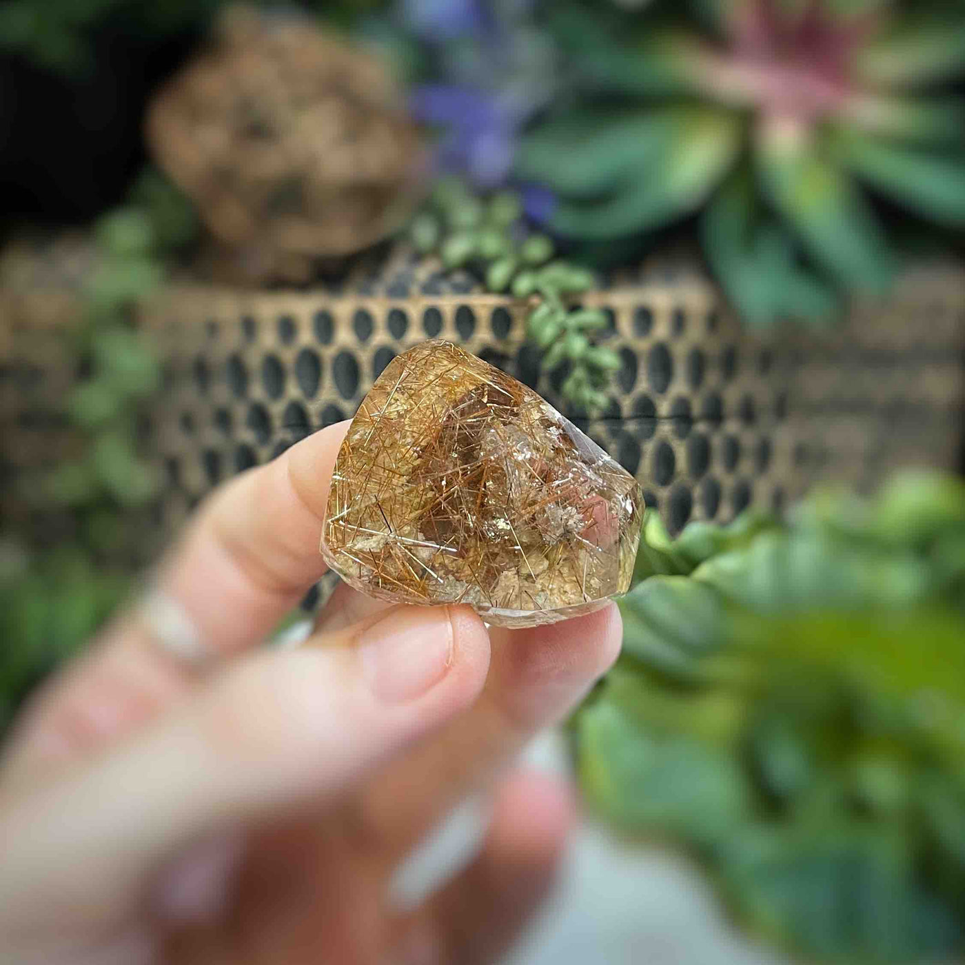 Rutilated Quartz - Freeform - QQ518 - 2.1"x1.3"