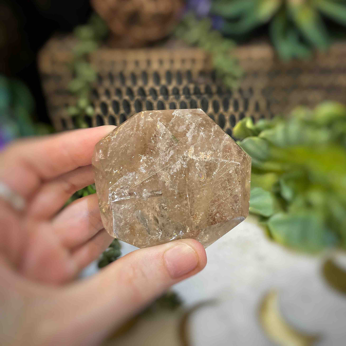 Rutilated Quartz - Freeform - QQ529 - 2.25"x2.4"