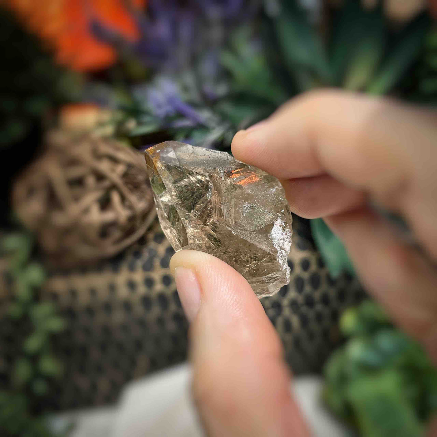 Rutilated Quartz -  Point - QQ559 - 1"x1.75"