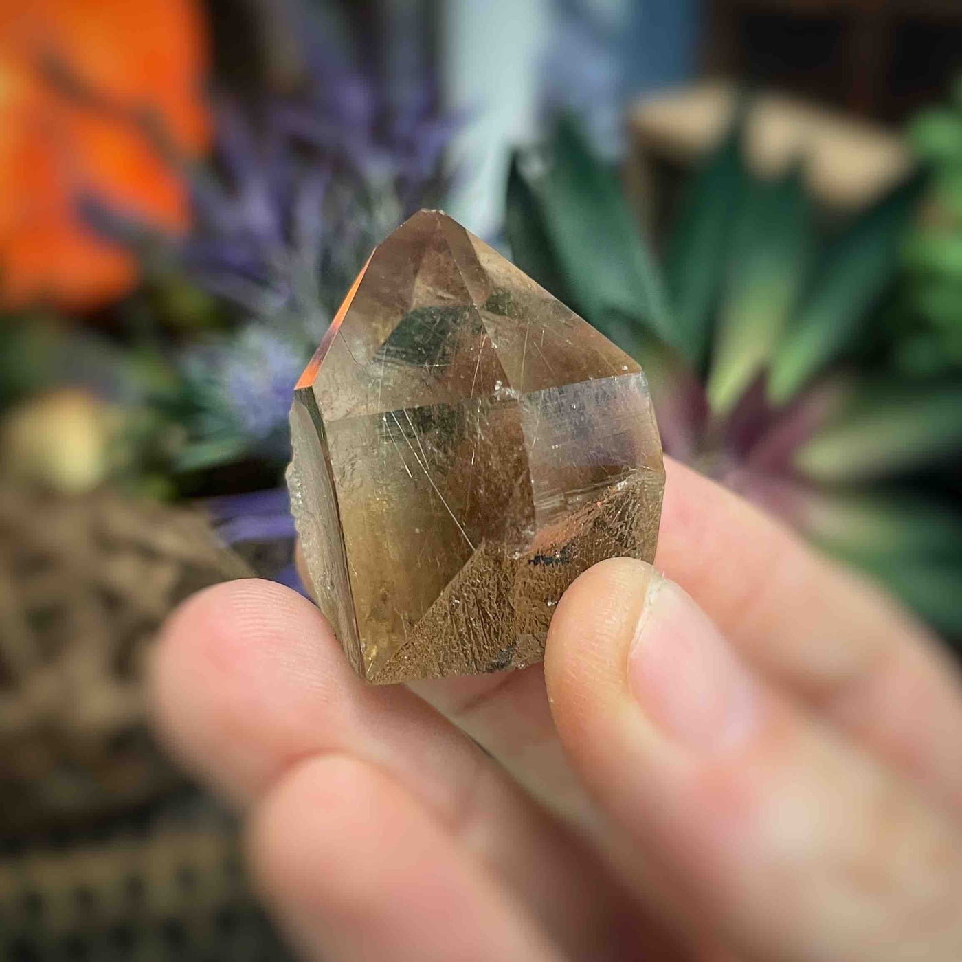 Rutilated Quartz -  Point  - QQ574 - 1.2"x1.4"