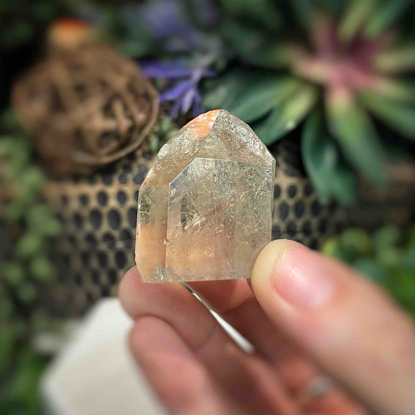 Rutilated Quartz -  Point - QQ579 - 1.2"x1.5"