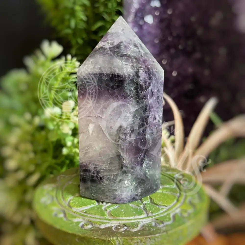 Tower Point Obelisk - Rainbow Fluorite 3.1 A Crystals