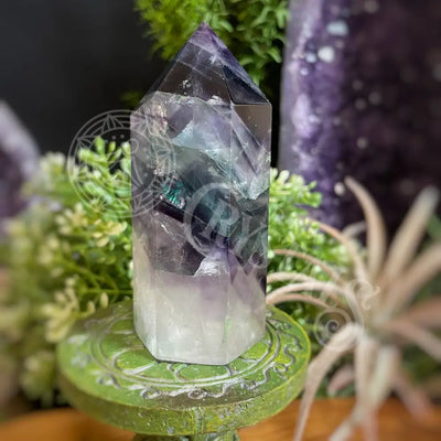 Tower Point Obelisk - Rainbow Fluorite 3.75 B Crystals