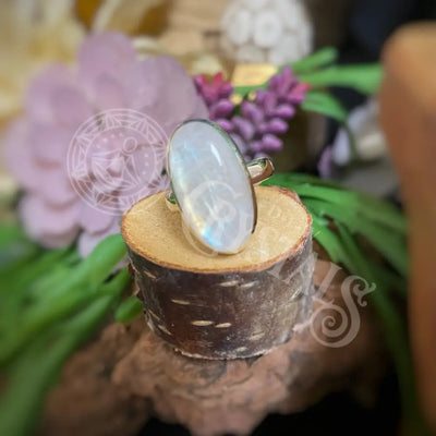 Ring - Rainbow Moonstone Multiple Sizes G-8 Jewelry