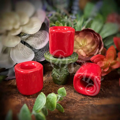 Red Charm Candle Holder -