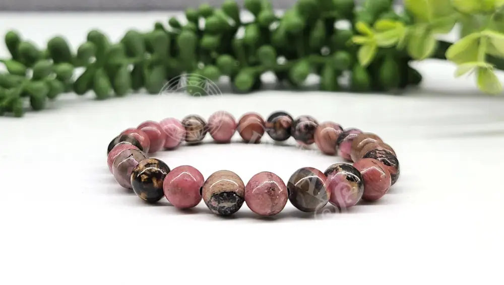 Rhodonite - Bracelet 8Mm Crystals