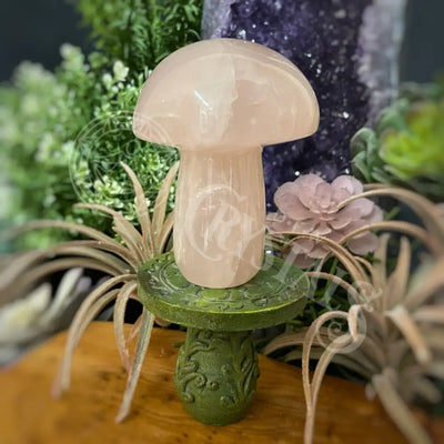 Mushroom - Rose Quartz 4.0 4.6 G Crystals