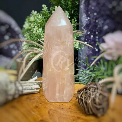 Tower Point Obelisk - Rose Quartz 5.2 5.5 A Crystals