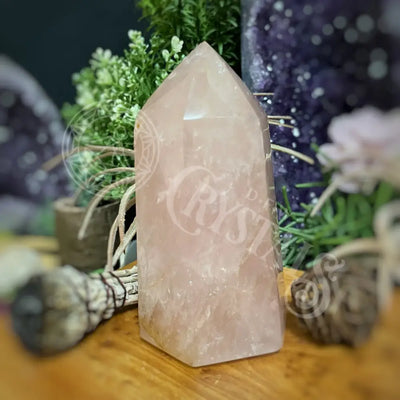 Tower Point Obelisk - Rose Quartz 5.2 5.5 D 5.3 Crystals