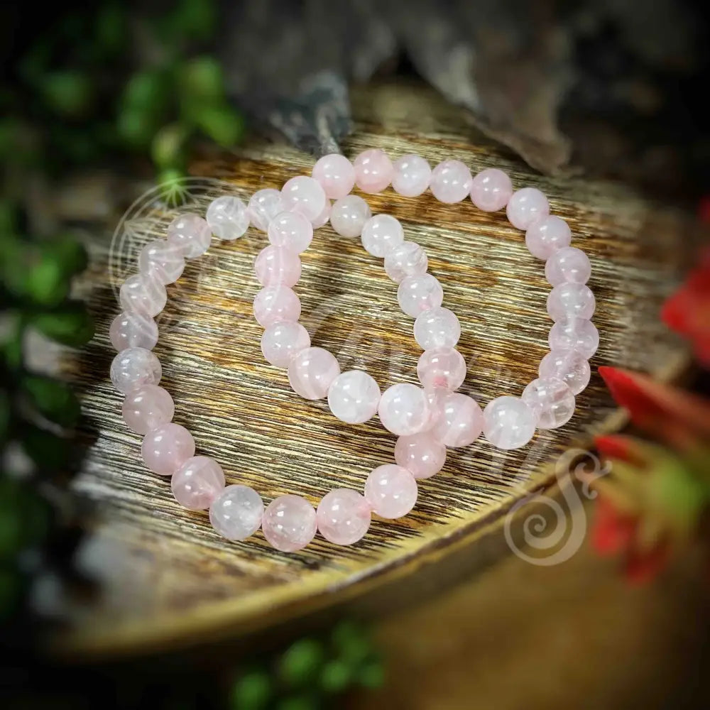 Bracelet - Rose Quartz 8Mm Crystals