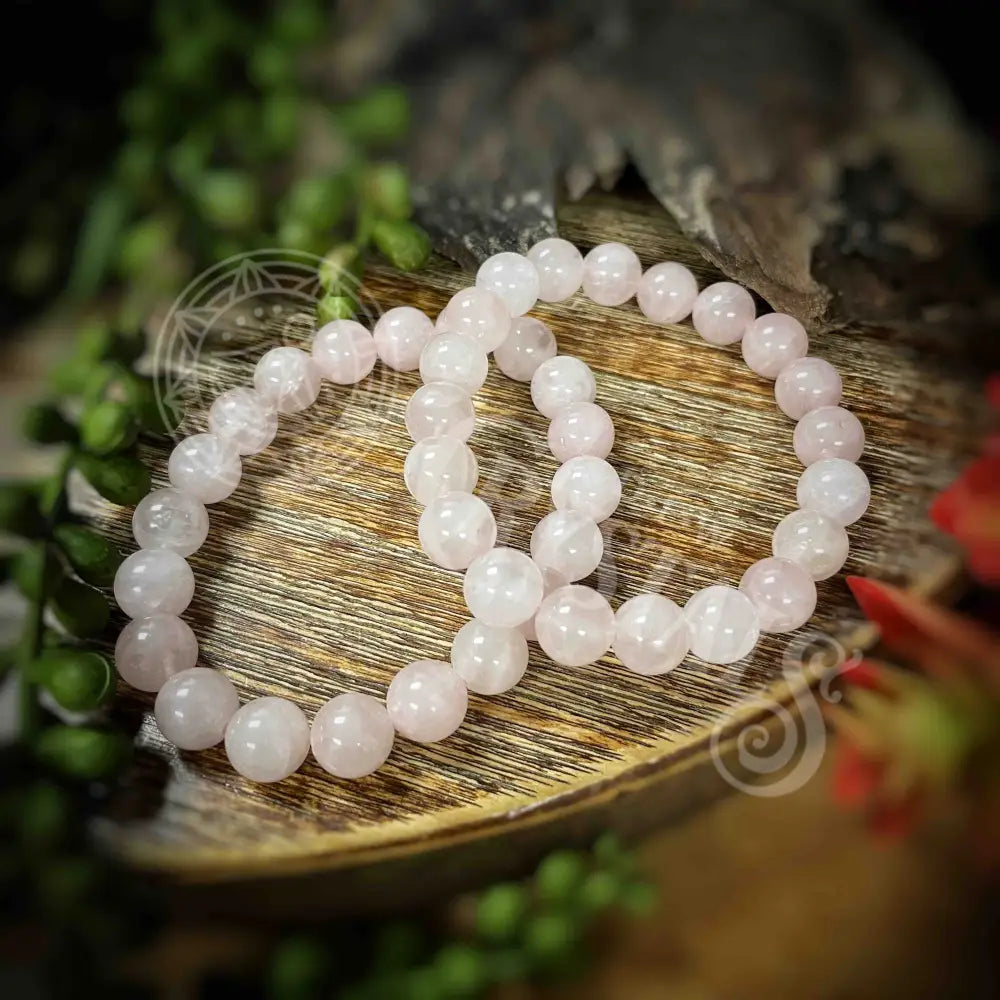 Bracelet - Rose Quartz 10Mm Crystals