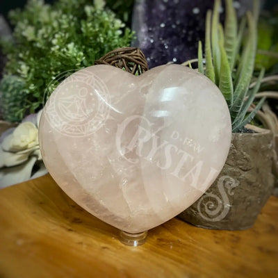 Heart Puffy - Rose Quartz Multi Choice 4.0 Crystals