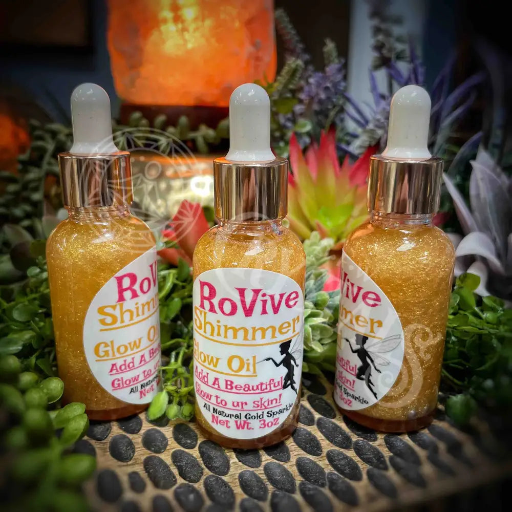 Rovive - Shimmer Oil 3Oz Meditation Self Care Bath & Body