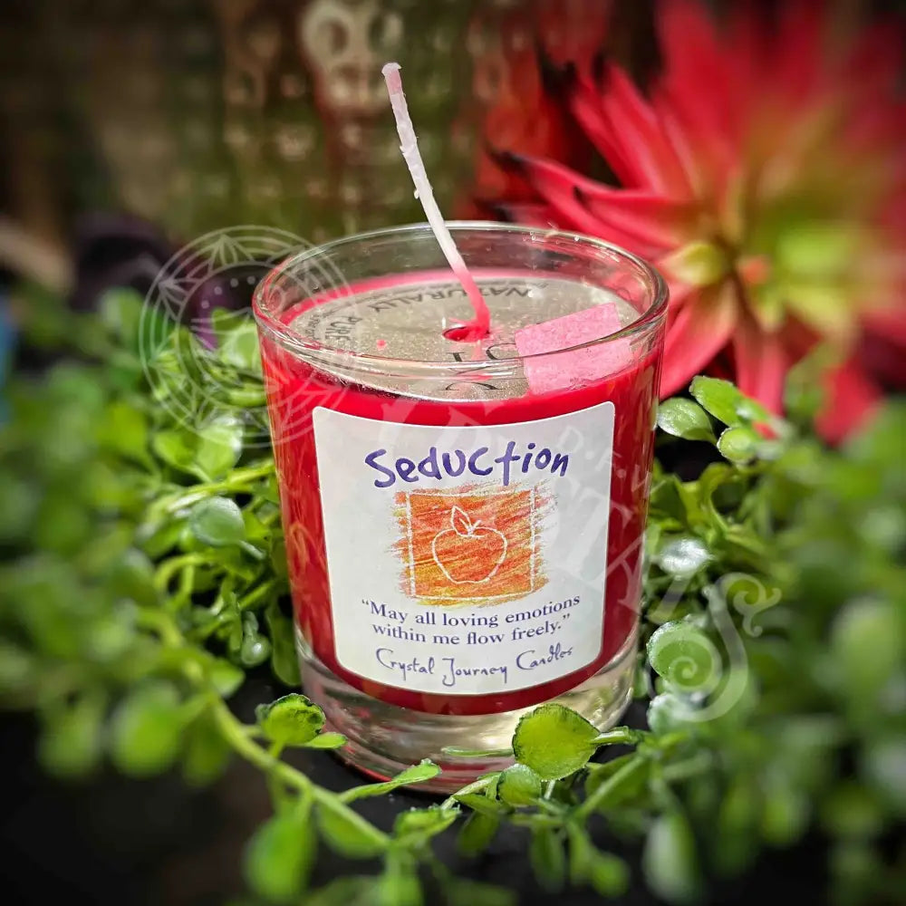 Seduction - Soy Herbal Filled Votive Meditation Tools Candle