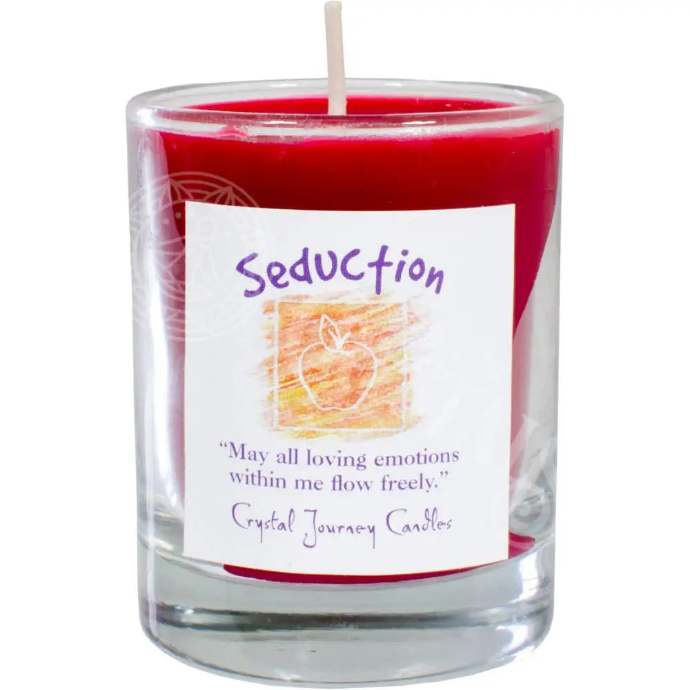 Seduction - Soy Herbal Filled Votive Meditation Tools Candle