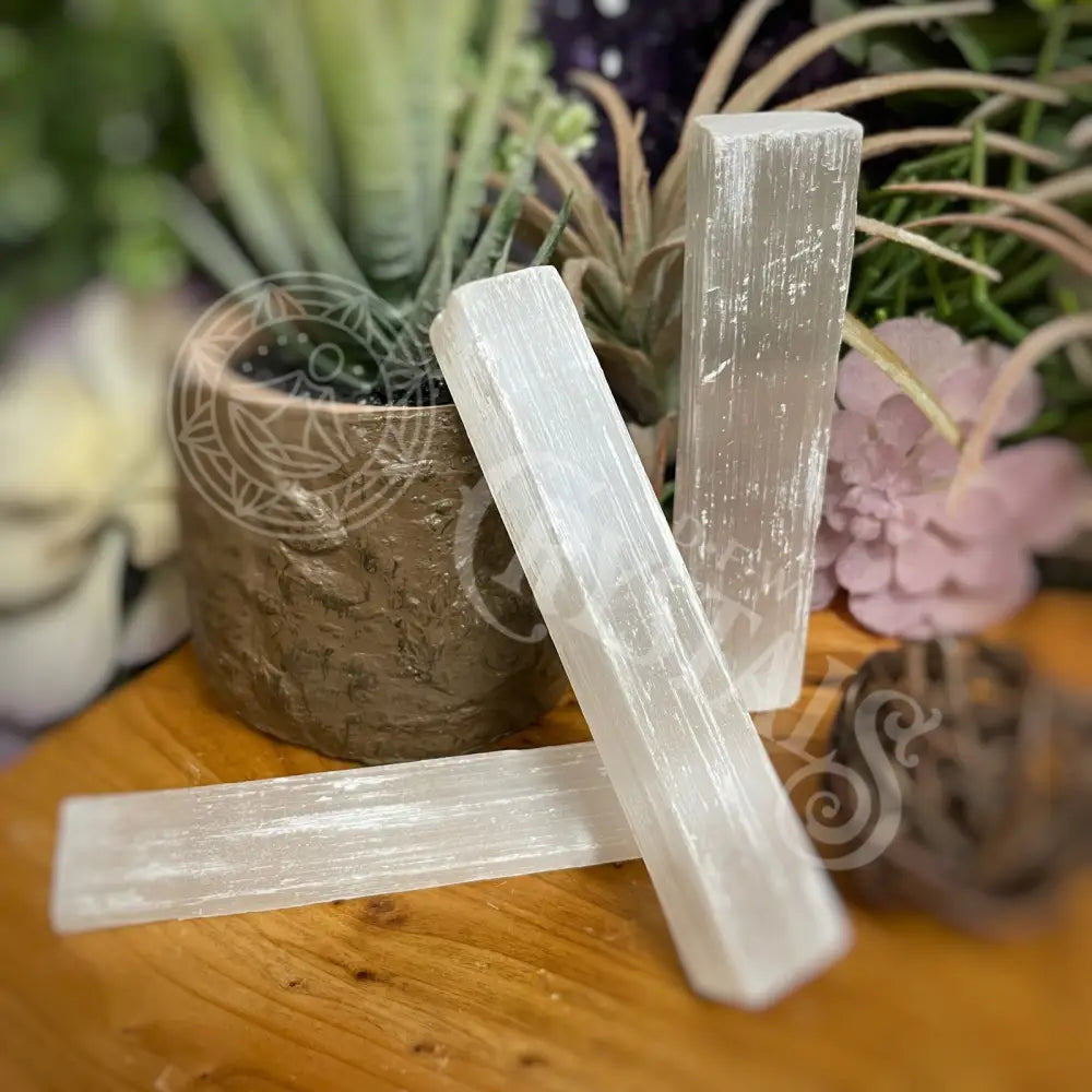 Wand / Stick - Selenite 4 Crystals