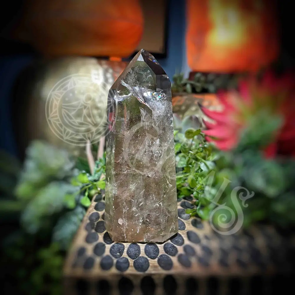 Smoky Quartz -3.75’’ - 5.0’’ Tower Point Obelisk B824-3.9’’ Crystals Points