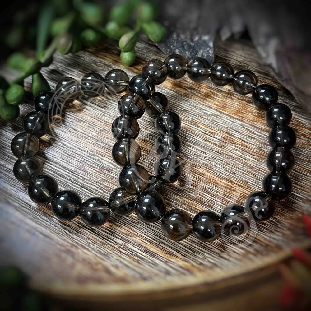 Smoky Quartz - Bracelet 10Mm Crystals