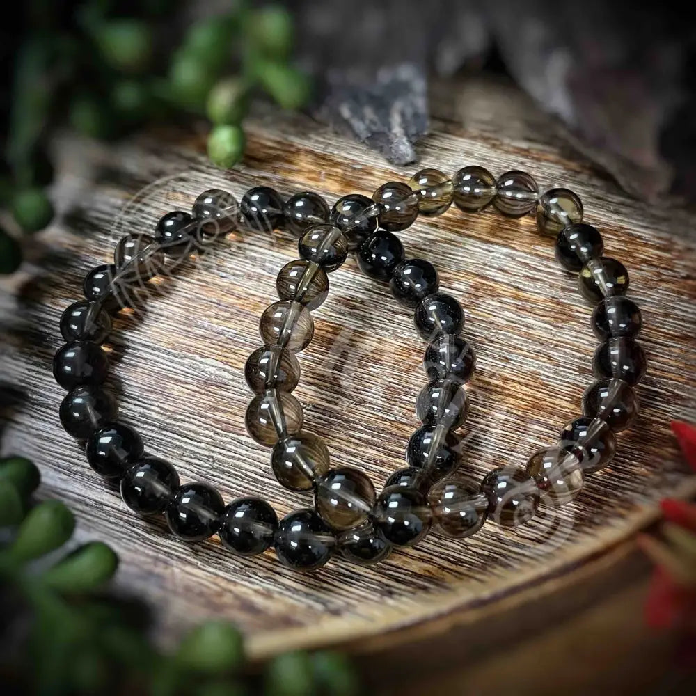 Smoky Quartz - Bracelet 8Mm Crystals