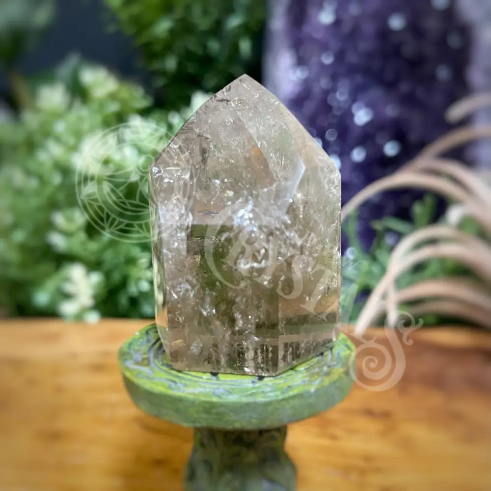 Tower Point Obelisk - Smoky Quartz W/ Inclusions Multi Choice B Crystals Points