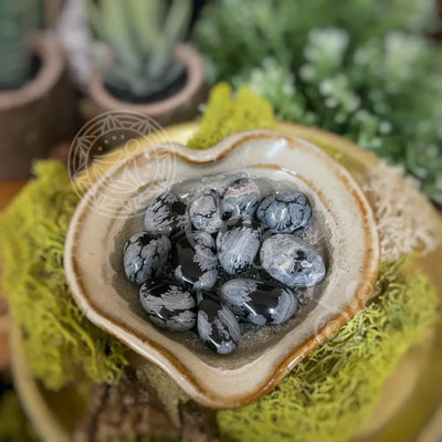 Tumbled - Snowflake Obsidian Multi Sizes 0.25 0.9 Crystals