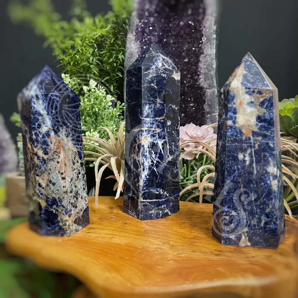 Tower Point Obelisk - Sodalite 6.0 7.9 Crystals