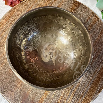 Tibetan Antique Singing Bowl - 6.0