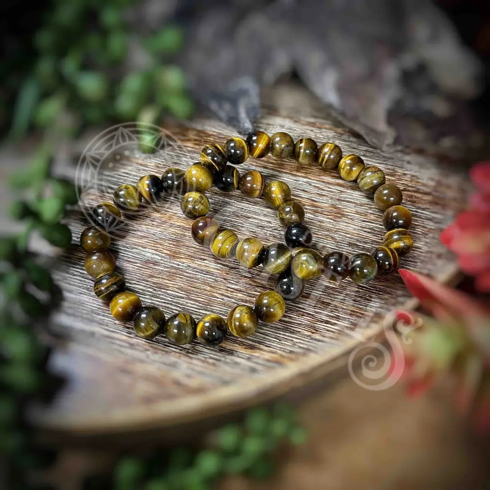 Bracelet - Tiger Eye 8Mm Crystals