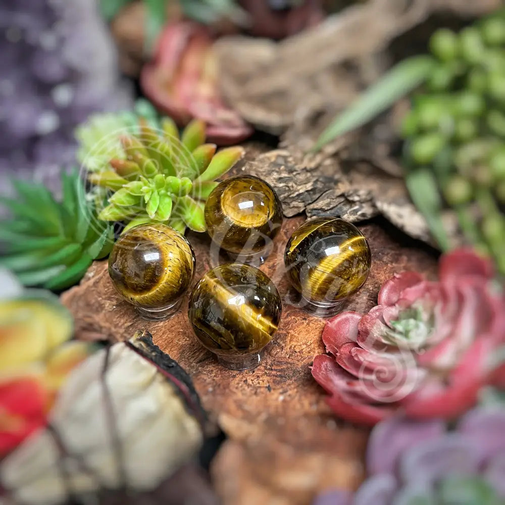 Sphere - Tiger Eye Multi Sizes A Crystals