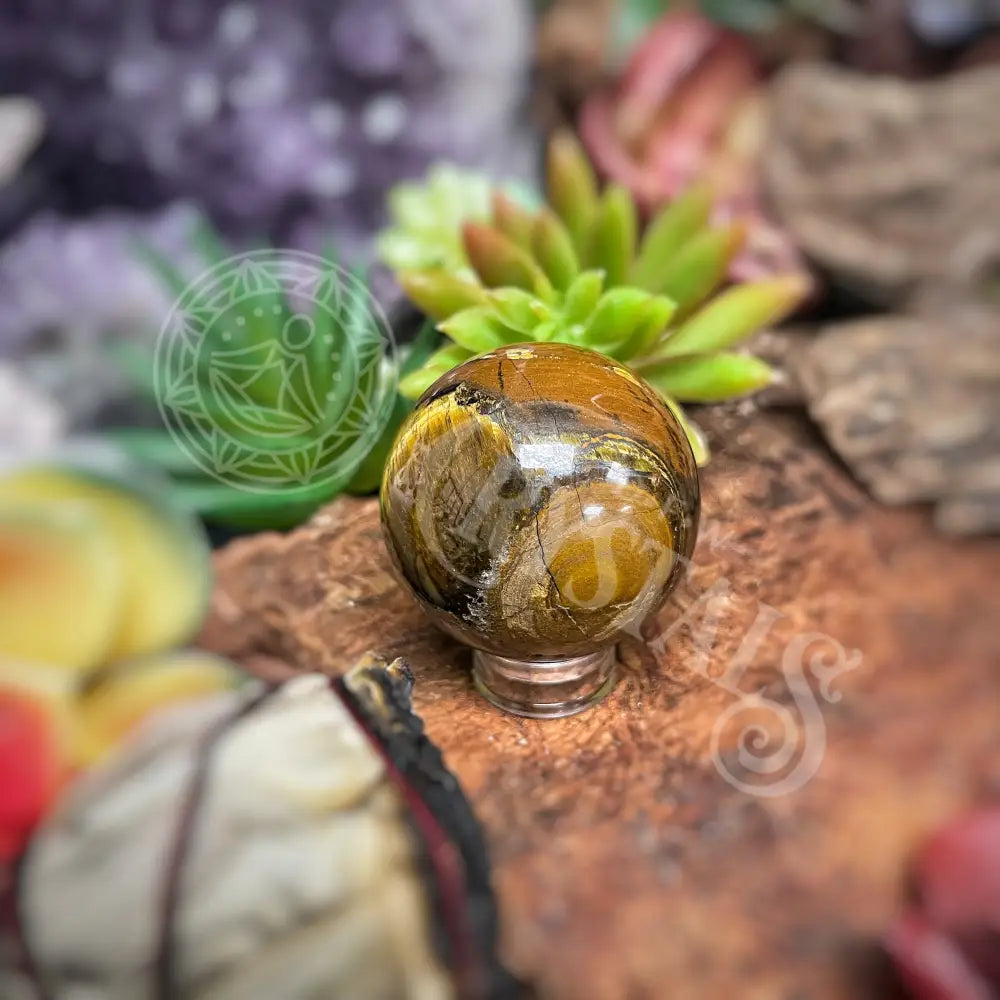 Sphere - Tiger Eye Multi Sizes B Crystals