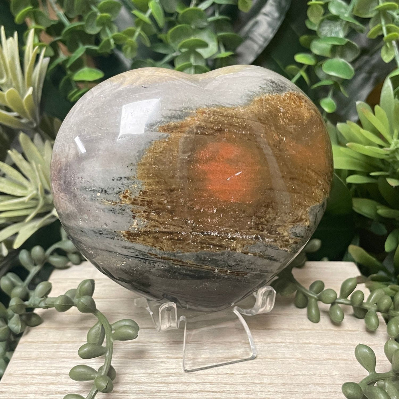 Pollychrome Jasper - Heart