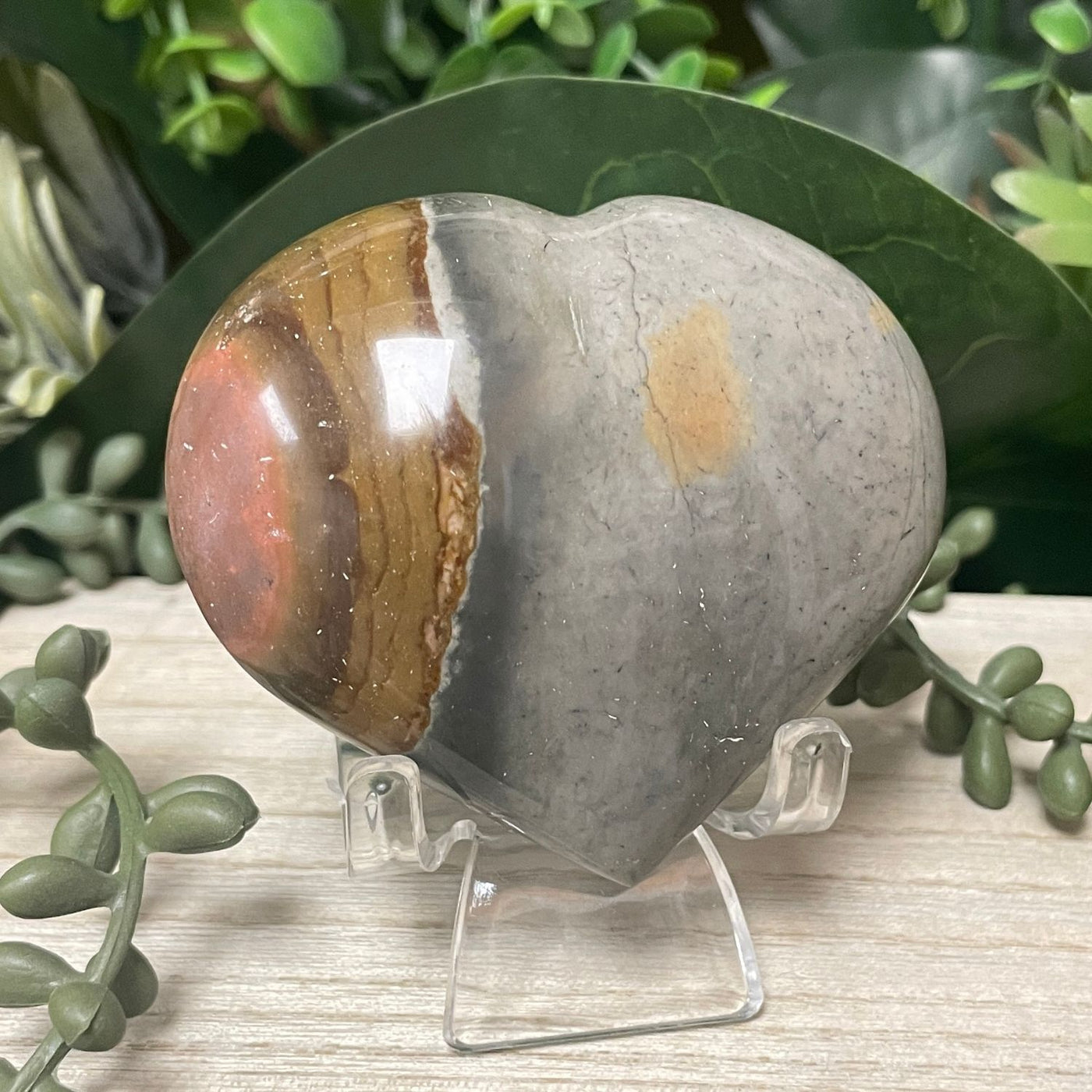 Pollychrome Jasper - Heart