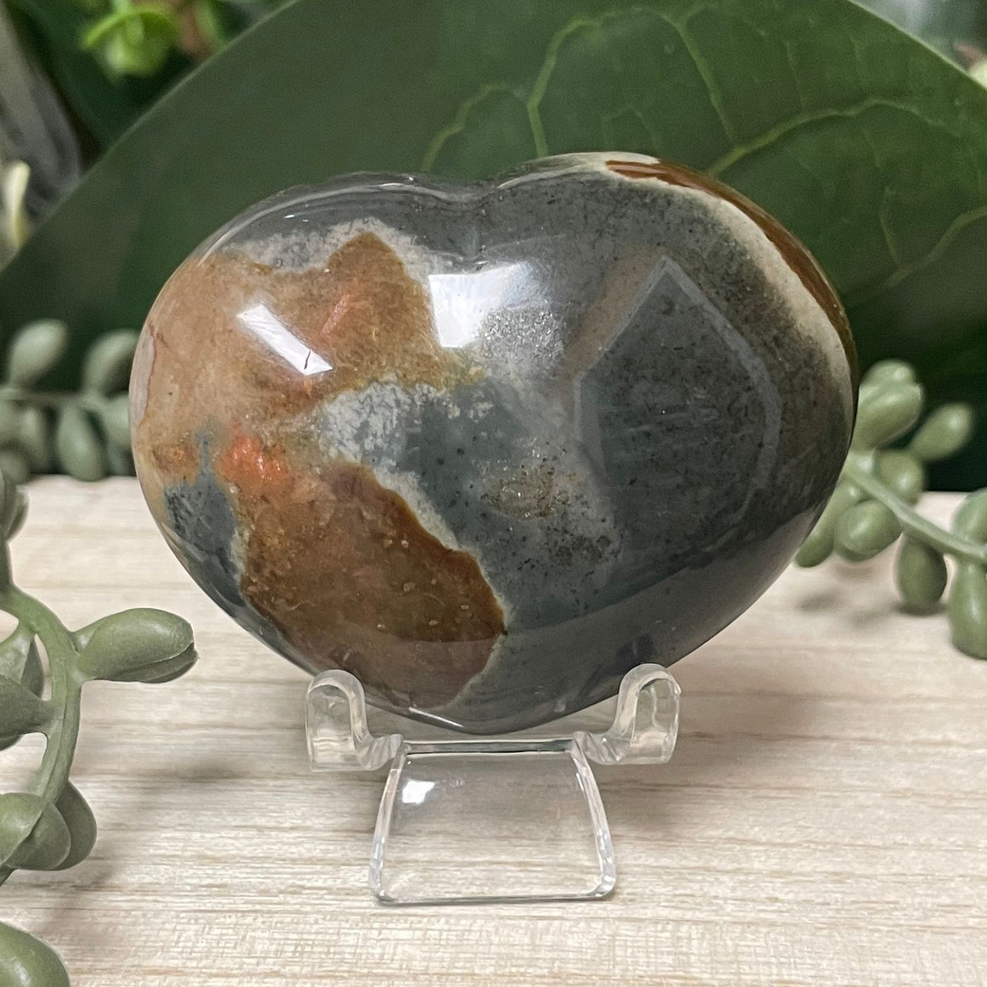 Pollychrome Jasper - Heart