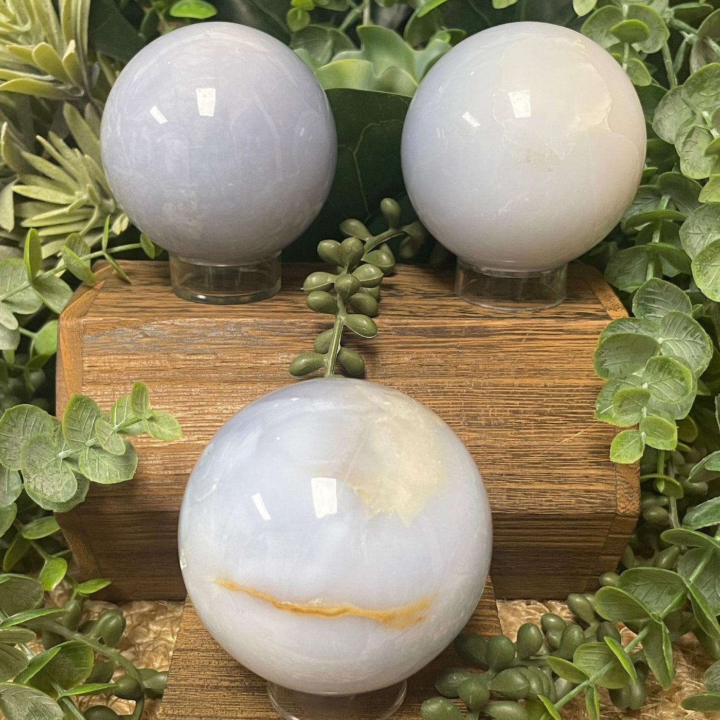 Blue Chalcedony - Sphere