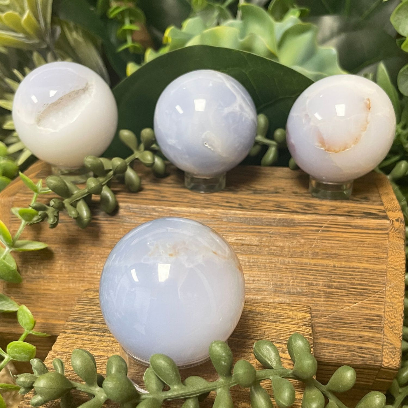 Blue Chalcedony - Sphere