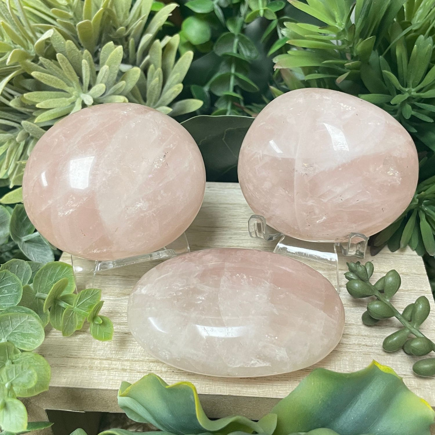 Rose Quartz - Palm Stone