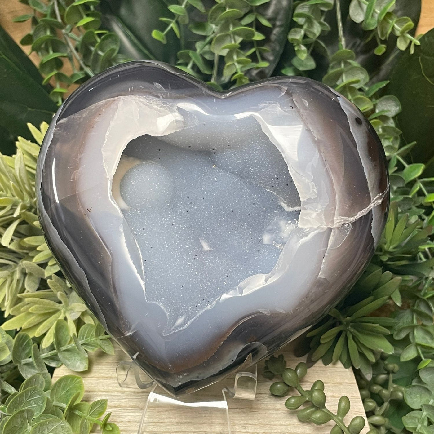 Druzy Agate - Heart