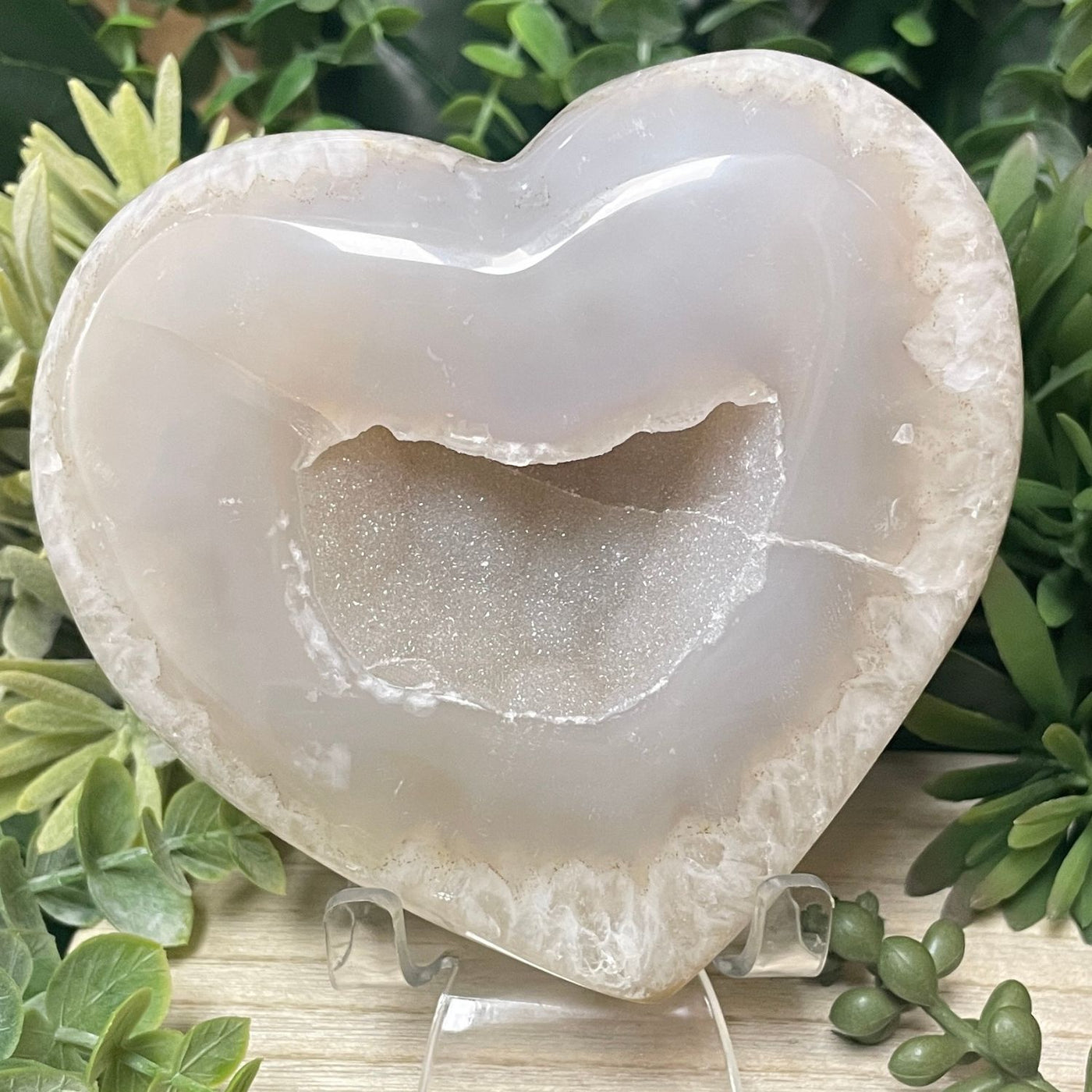 Druzy Agate - Heart