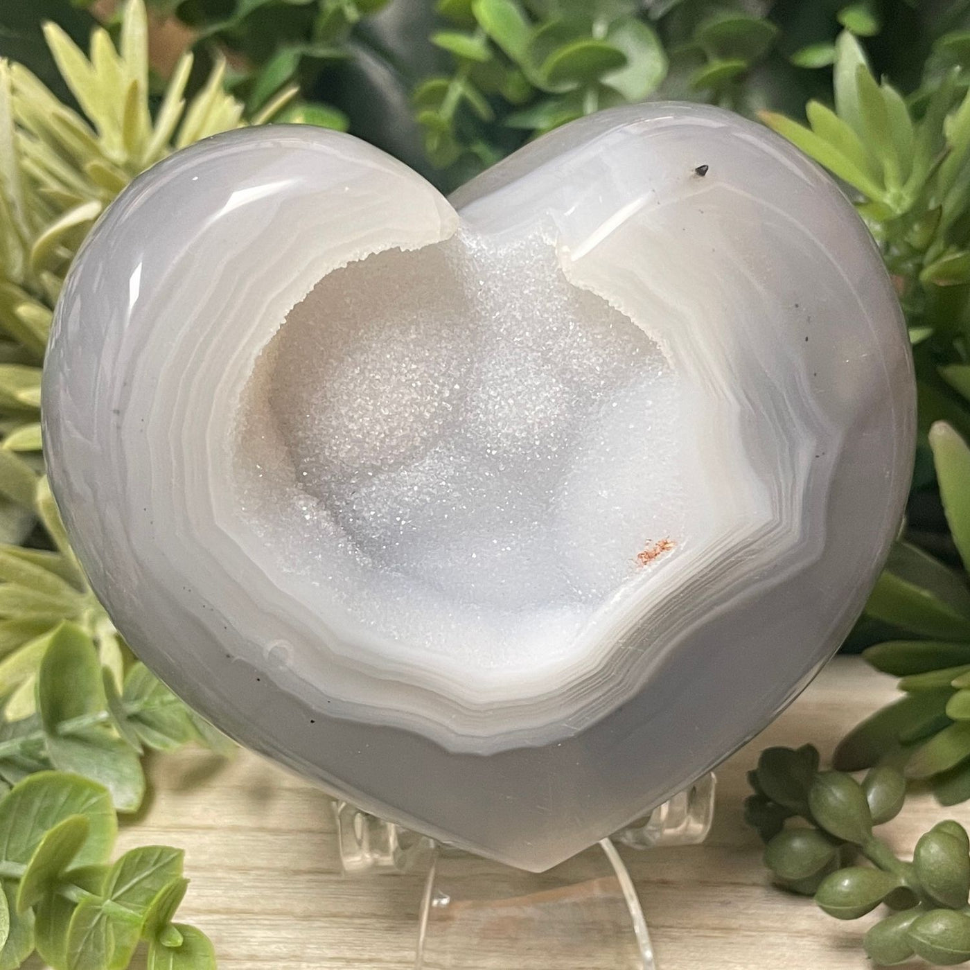 Druzy Agate - Heart