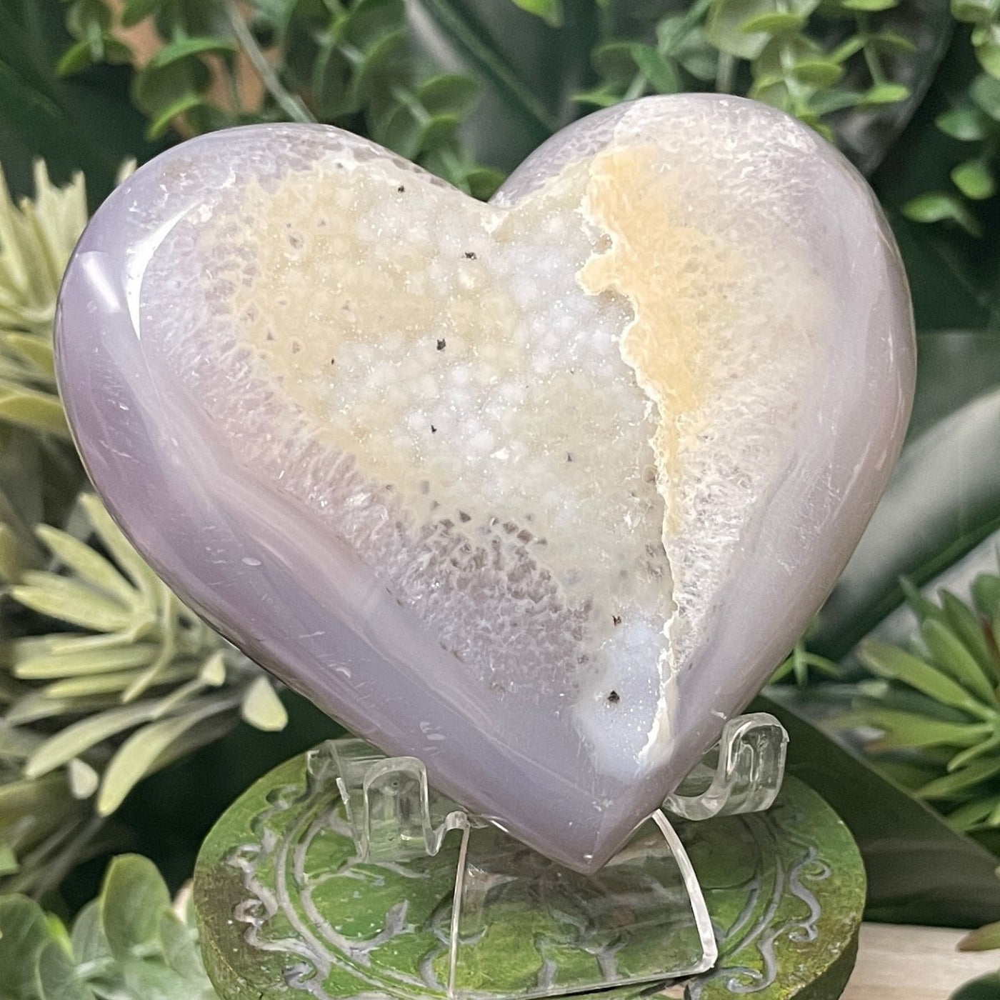 Druzy Agate - Heart