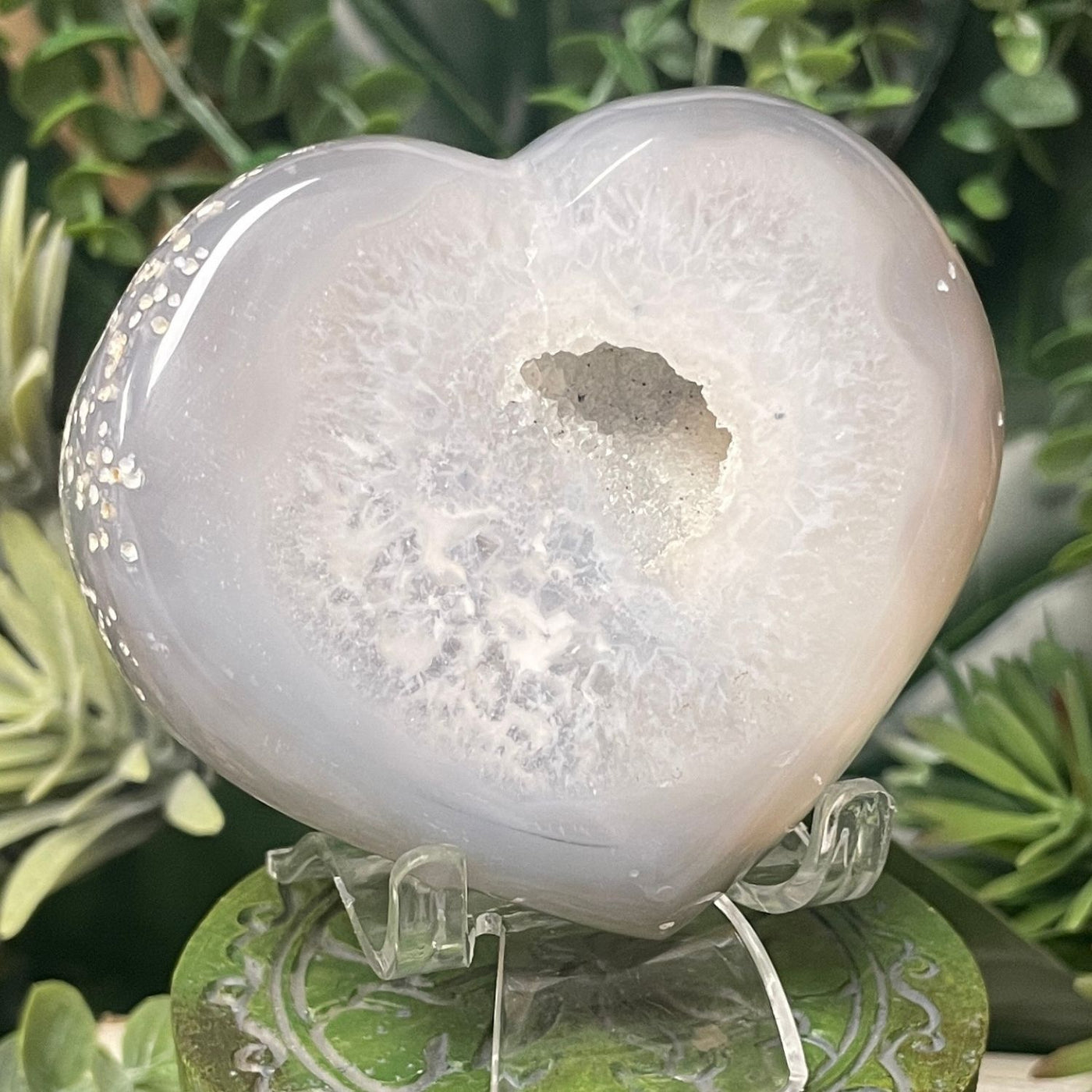 Druzy Agate - Heart