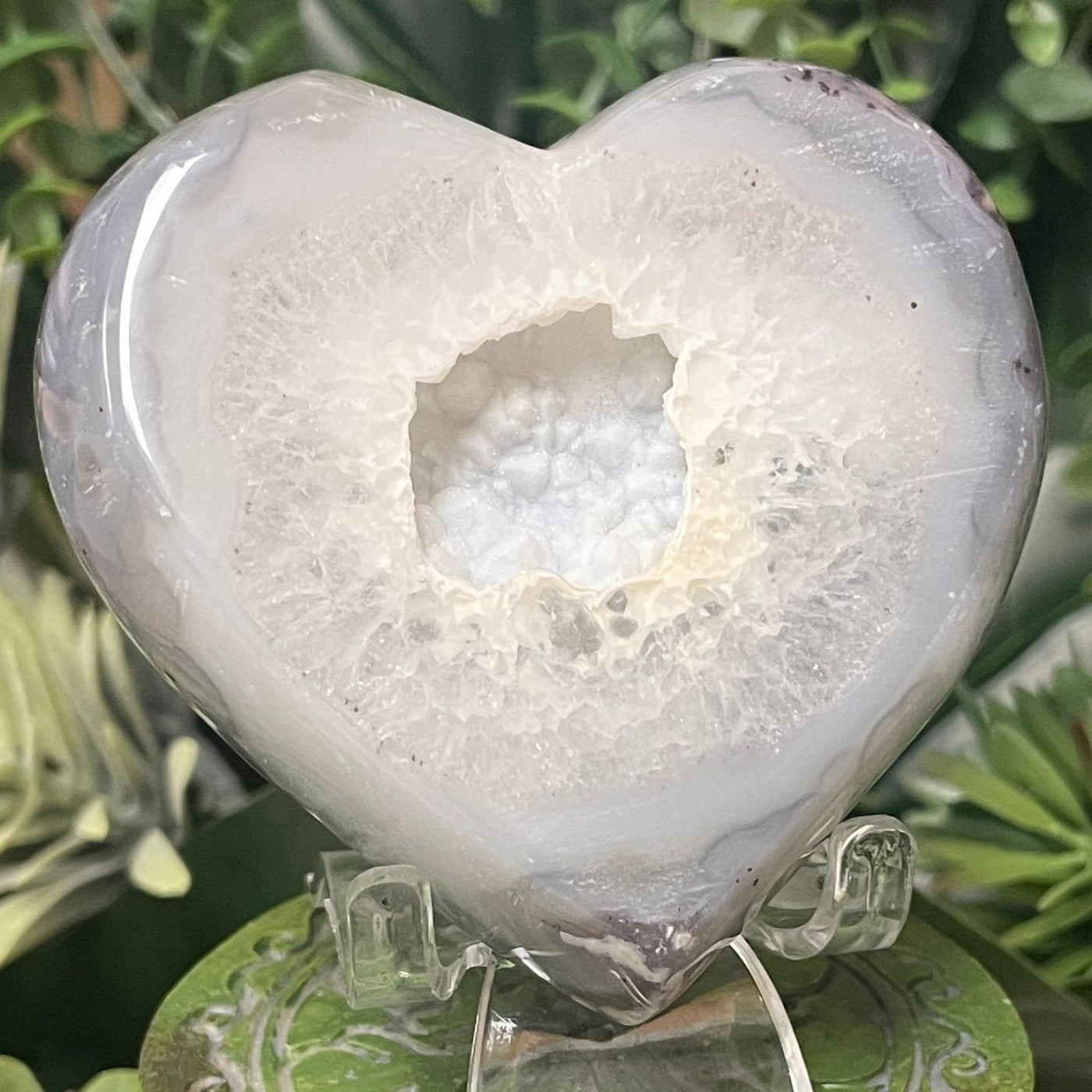Druzy Agate - Heart