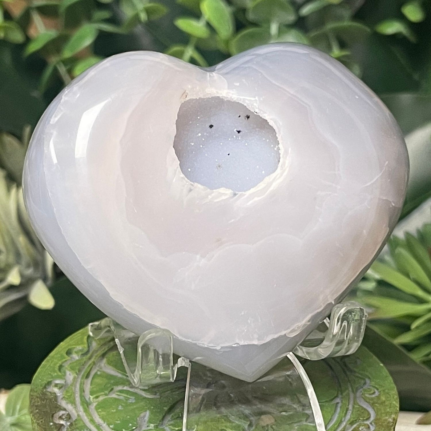 Druzy Agate - Heart