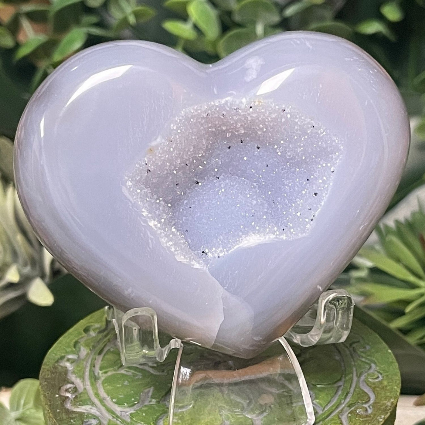 Druzy Agate - Heart