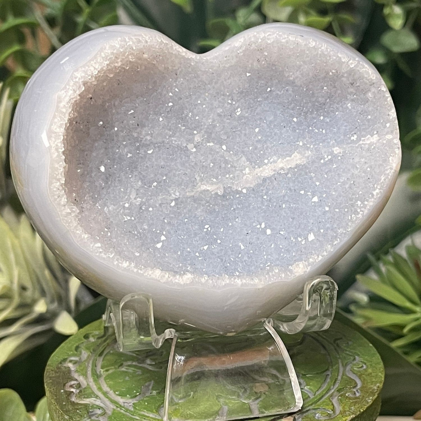 Druzy Agate - Heart
