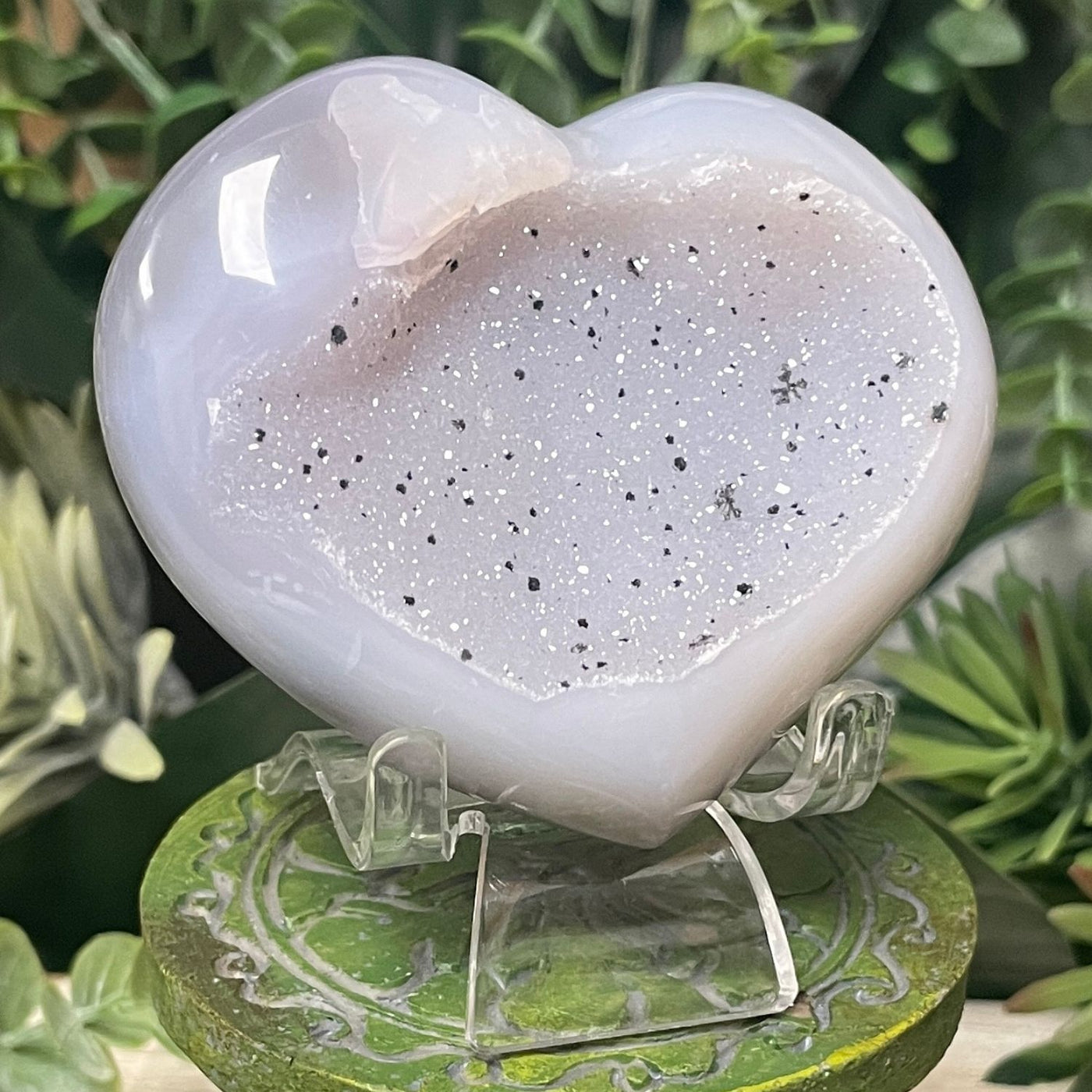 Druzy Agate - Heart