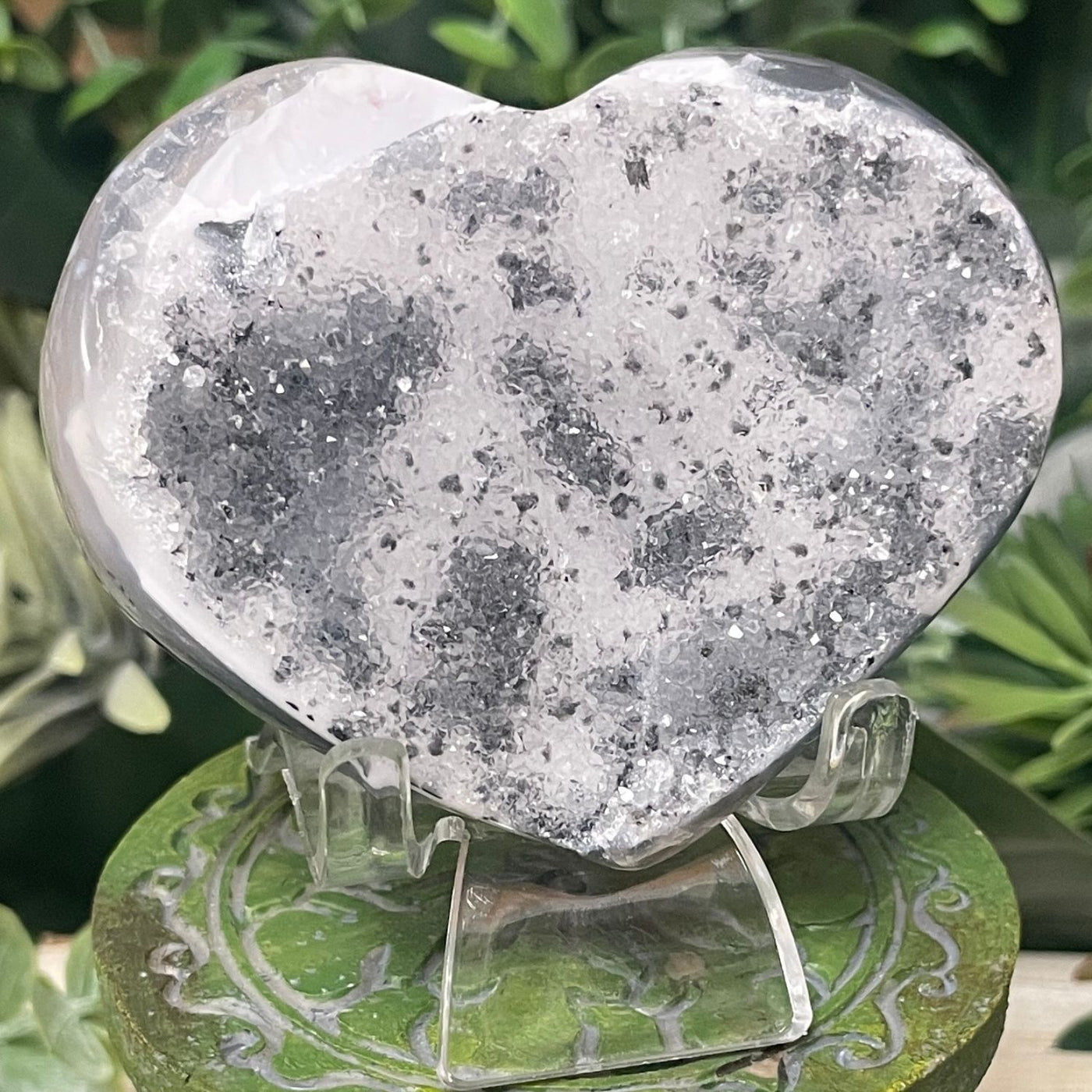 Druzy Agate - Heart