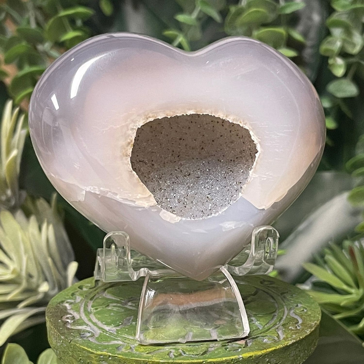 Druzy Agate - Heart